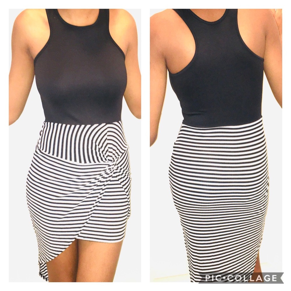 JANUARY 7 SLEEVELESS RACER MINI HI-LO DRESS NWOT